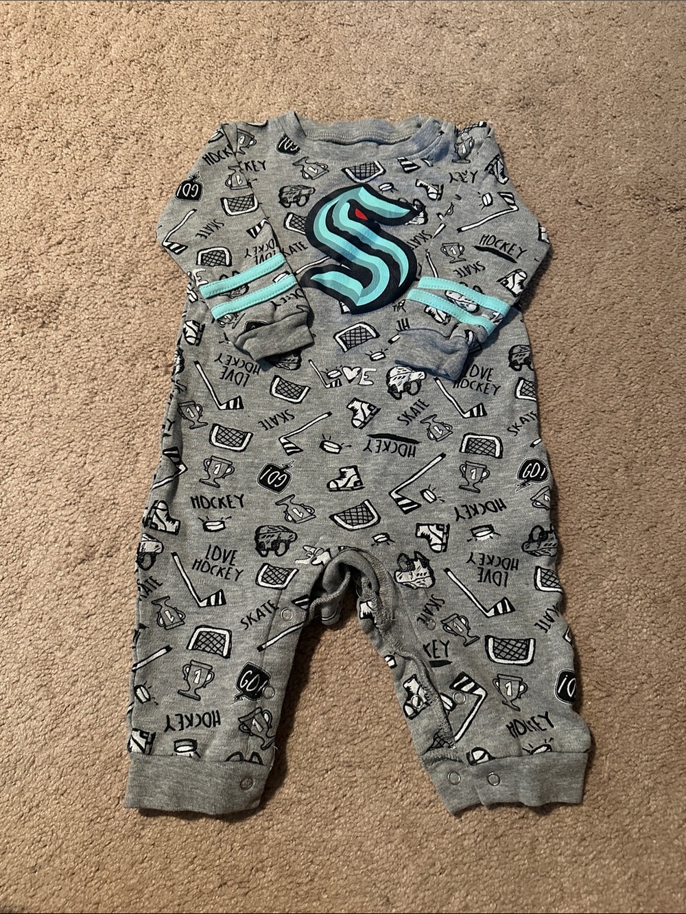 EUC - Seattle Kraken Onesie